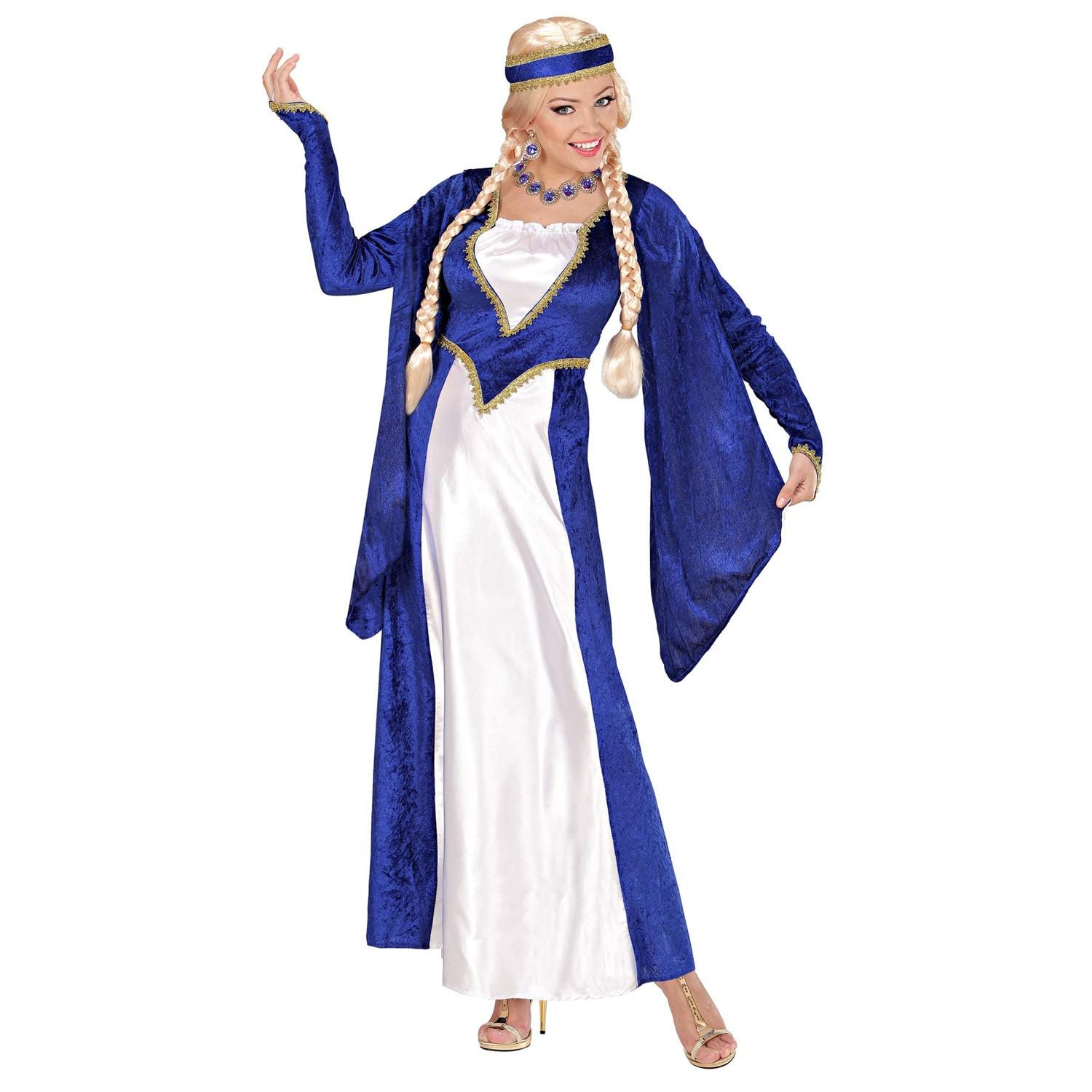 W WIDMANN MILANO Party Fashion - Renaissance Queen Velvet Princess Princess Medieval Lady Costume