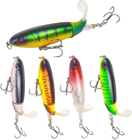floating rotating tail lures