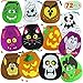 JOYIN 72PCS Halloween Drawstring Goody Bags, Halloween Treats Bags, Trick or Treat Bag, Goodie Candy Gift Bag Bulk for Kids Trick or Treating, Party Favors Supplies, 12 Designs Classroom Gifts Prizes