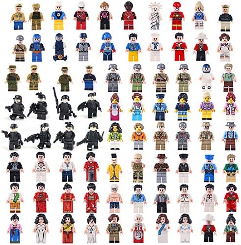 FutureShapers 68pcs Mini Figures Set SWAT Team Police Minifigures Set Building Blocks for Kids
