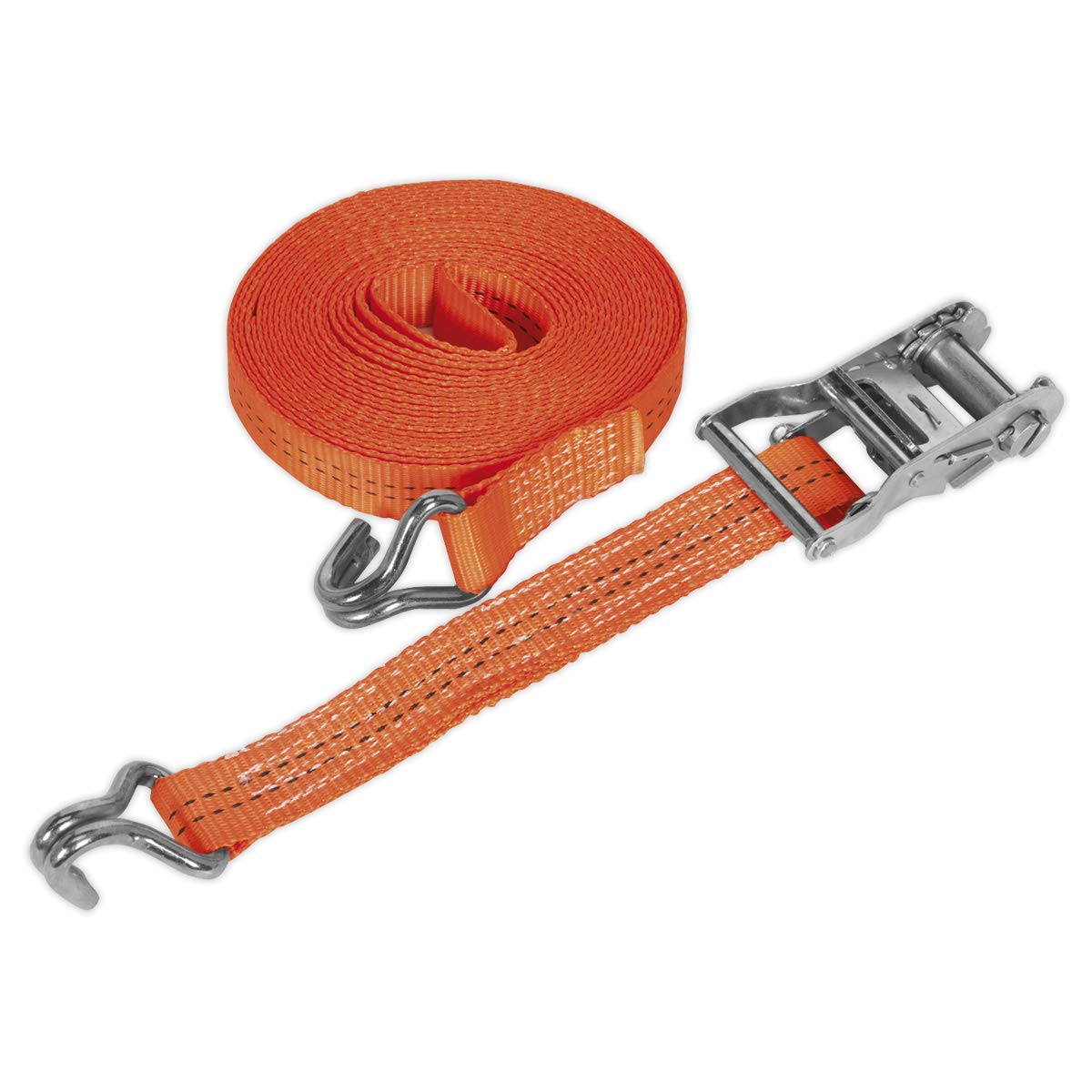 Sealey Td2008J Ratchet Tie Down 35Mm X 8Mtr Polyester Webbing 2000Kg Load Test