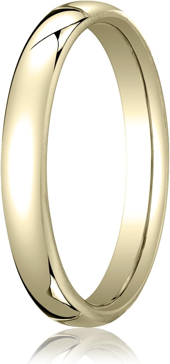 Women's 18K Yellow Gold 3.5mm London Couture Comfort Fit Wedding Band Ring