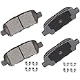 cciyu D905 Rear Ceramic Brake Pads Kits 4pcs fit For Infiniti EX35/FX37/FX45/G25/G35/M35/M37/M45/M56/QX50/QX60/QX70, For Nissan 350Z/370Z/Altima/Juke/Leaf/Quest/Rogue, For Suzuki Grand Vitara
