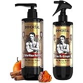 Immortal NYC, AFTERSHAVE SPRAY & BALM/CREAM for Men- Moisturizing & Soothing Formula After Shaving and Cologne - 17 oz (Cinnamon,Mint)