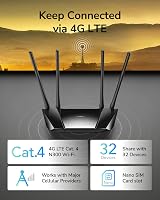 Cudy N300 4G LTE Modem Router with SIM Slot 300Mbps MTK Chipset 5dBi Antennas view 2