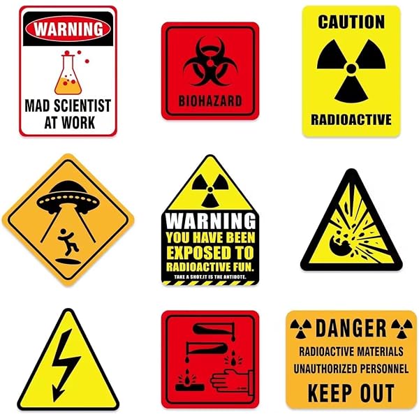 Biohazard Symbol Balloons (16 pcs) Lime Green by Nerdy Words, Balloons - Canada