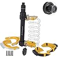 Amerbm Spring Compressor Tool Macpherson Interchangeable Fork Strut Coil Extractor Tool Set with Safety Guard (Overload Protection Device) and Carrying Case Allow The Use of Impact Wrenches