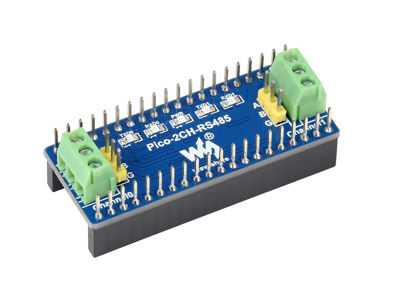 Waveshare 2-Channel RS485 Module for Raspberry Pi Pico Incorporates RS485 Transceiver SP3485 Using UART Bus