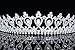 Bridal Pageant Rhinestones Crystal Wedding Tiara Crown - Silver Plated Clear Crystals T496