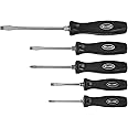 Williams 5-Piece Endurogrip Multi-Size Screwdriver Set, Keystone Slots Hex Bolster & Phillips, Comfort Grip Prevents Slippage, Extra Strength Steel Chrome Blades