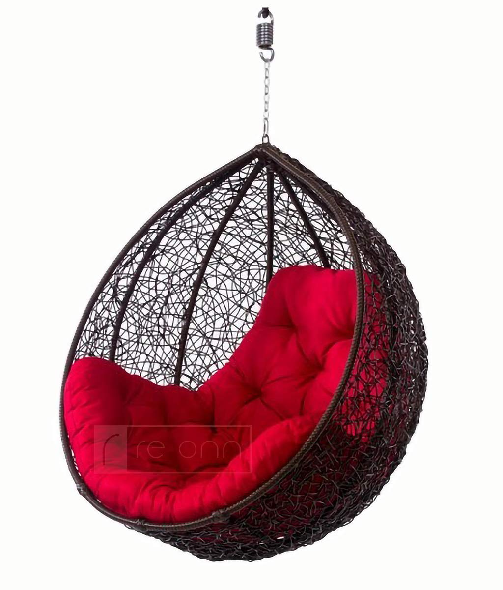 RE ONN Hanging Swing Chair with Cushion for Garden Patio Balcony