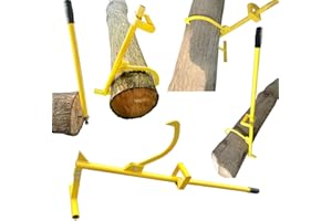 Steel Timberjack 4-in-1 Forestry Multitool – The Back-Saving Log Hauler, Cant Hook, and Timberjack