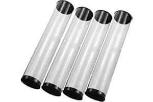 ifundom 4pcs PVC Golf Ball Tubes with Lids, Cylindrical Storage Container for 5 Balls, Antirolling