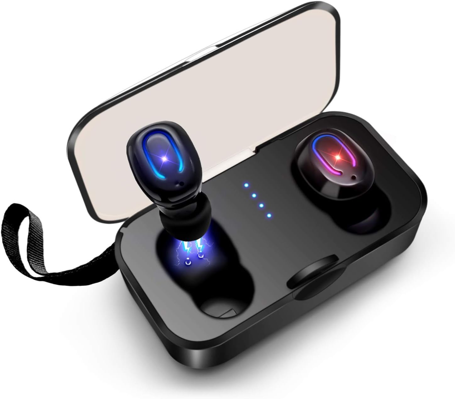 Wireless Earbuds, Bluetooth 5.0 True Wireless Bluetooth Earbuds 18H Playtime 3D Stereo Sound in-Ear Wireless Headphones with Charging Case, Built-in Microphone for Running Sport