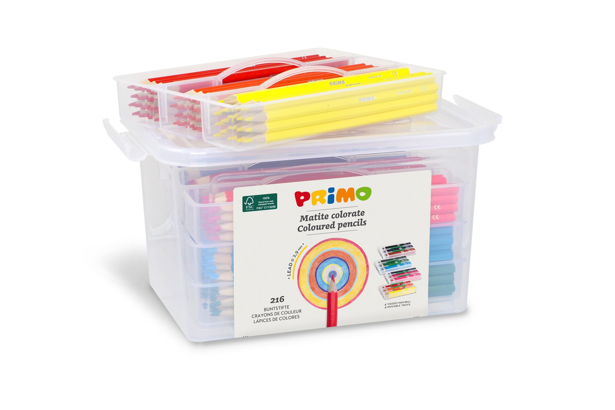 Primo P507MAT216 Colouring Pencils (Set of 216)