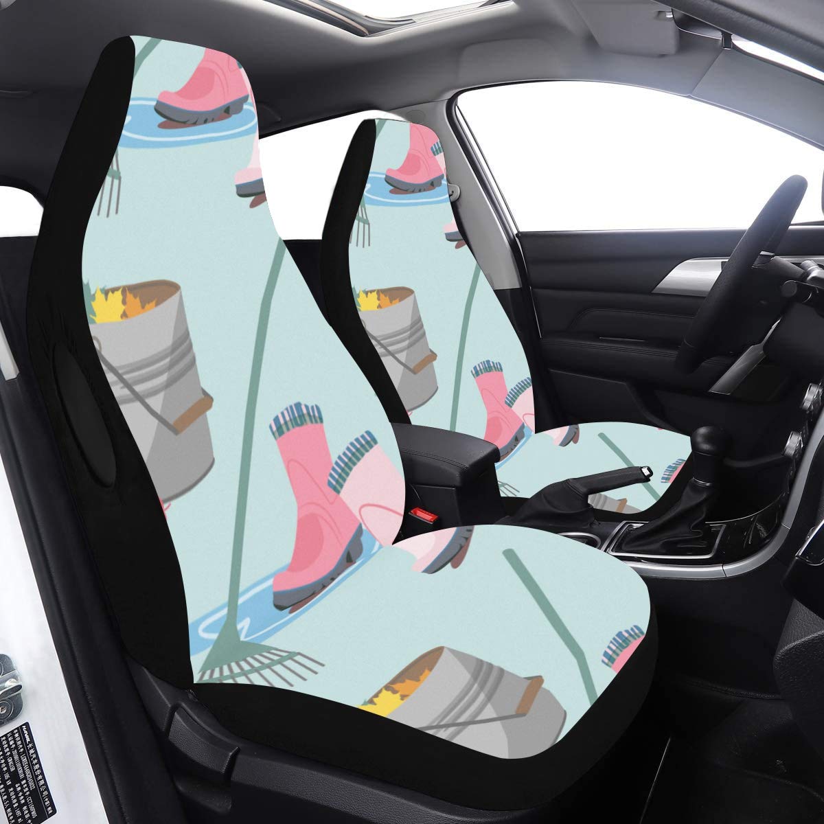 Car Seat Covers 2 Pack Small Bucket Different Color Auto