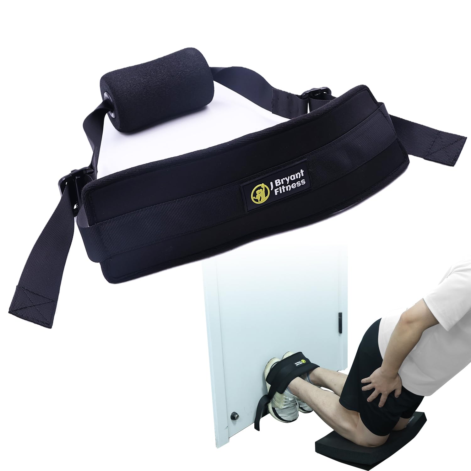 Photo 1 of J Bryant Nordic Hamstring Curl Strap-Adjustable Strap Large Foam Stopper for Hamstring Curls, Sit-ups Home Fitness Equipment