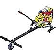Hoverboard Attachment, Go Kart Accessory for 6.5" to 10" Hoverboard, Adjustable Frame Length,Off-Road Rubber Wheel,Easy Install Hoverboard Seat Attachment