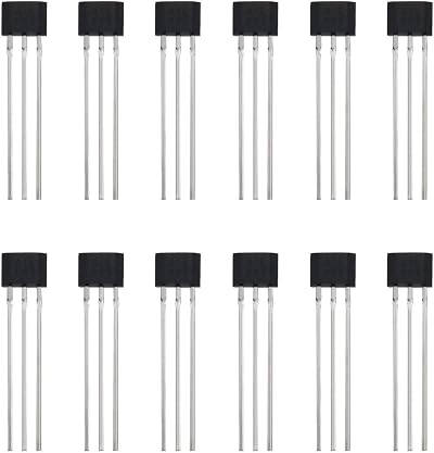 YINETTECH 12Pcs SS41F Bipolar Hall Effect Sensor TO-92S 3-Pin Motor Detector