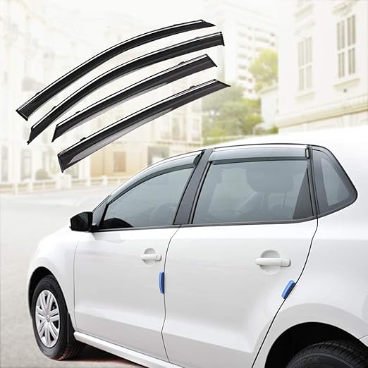 Xtrdye 4x Car Wind Deflectors Compatible with New Polo 5d Mk5 5 (2011