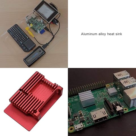 Sansella para Raspberry Pi 4B Modelo B CNC Aleación de Aluminio Carcasa Metal Armor Shell con disipadores de Calor para Raspberry Pi 4B-NO Ventiladores