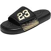 DREAM LAKE Men's Sport Slide Sandals, Flexible Midsole, Casual Beach Slides