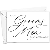 Designing Moments To My Groomsman on My Wedding Day, Thank You Card for Brother, Uncle, Best Friend, Nephew From Bride and Groom (To My Groomsman)