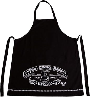 Grillschürze, Küchenschürze,schwarz mit Kaffeemotiv: Amazon.de: Bekleidung