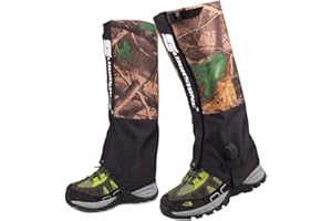 AOTUMUT Camouflage Hiking Gaiters,Snake Gaiters for Men, Boot Gators Waterproof Shoe Leg Covers for Walking Climbing Hunting Trip