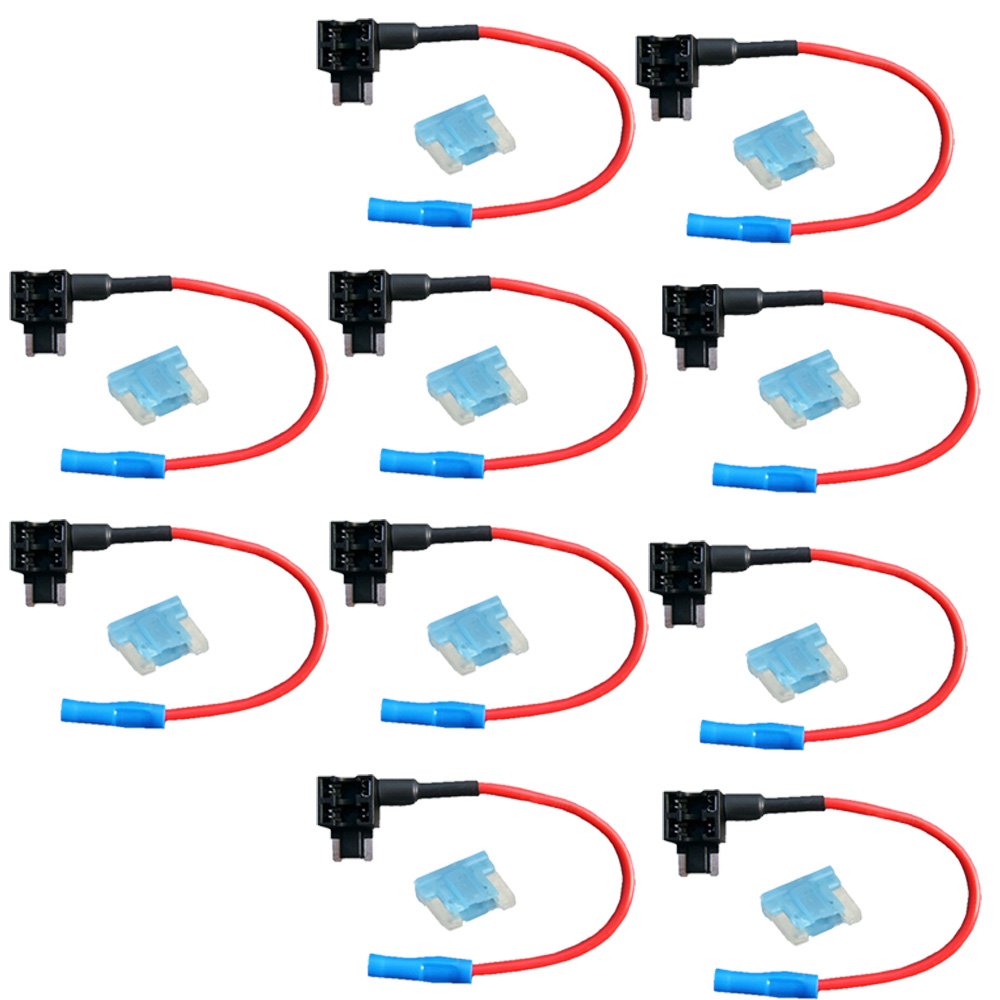 Etopars™ 10 X Car Vehicle 12v 24v Car Addacircuit Fuse ACN TAP