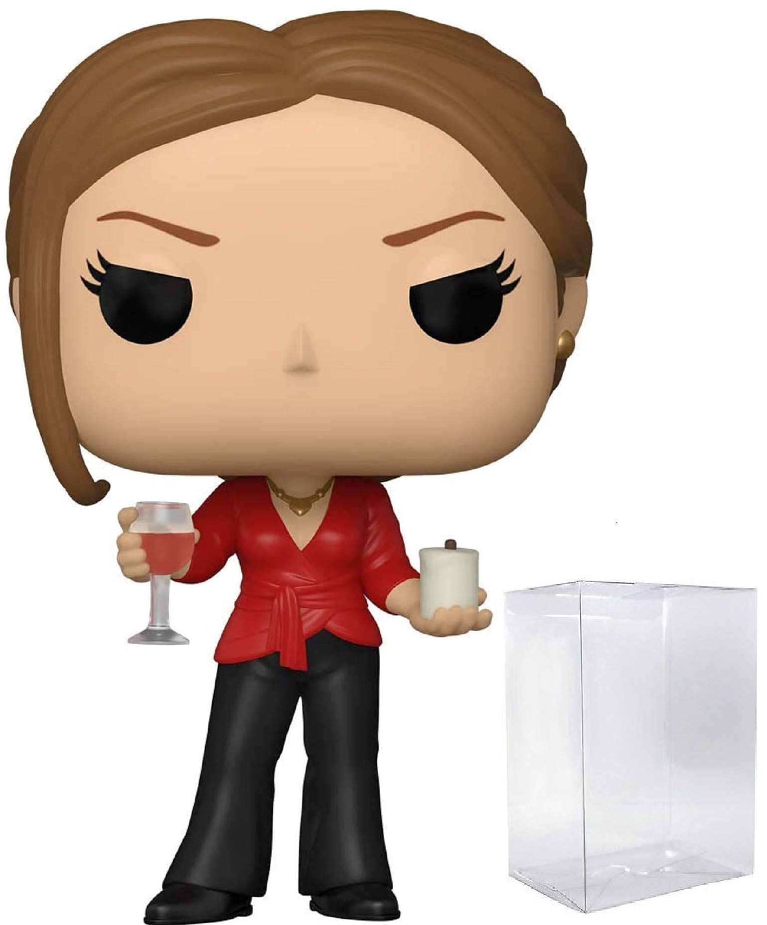 Funko The Office - Jan Levinson with Wine & Candle Pop Vinyl Figure (Bundled with Compatible Protector to Protect Display Box)