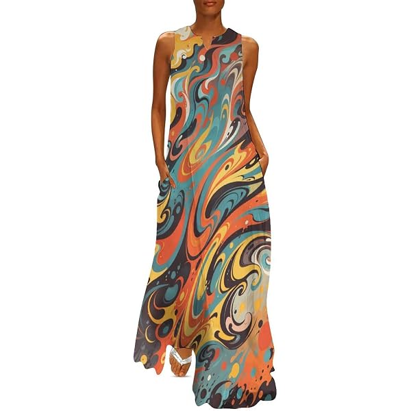 Amazon.com: NBKGRJHIO American Baseball Women's Maxi Dress Summer Casual  Loose Elegant Long Dress : Clothing, Shoes & Jewelry