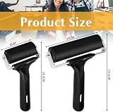 ADERTOS Rubber Brayer Roller 2 PCS - 10cm & 6cm for Printmaking, Stamping view 2