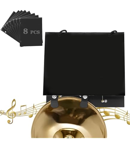 Lyre De Marche Pour Trombone - Porte-partition Métal Durable - Clip Pour Clarinette Et Instruments à Vent
