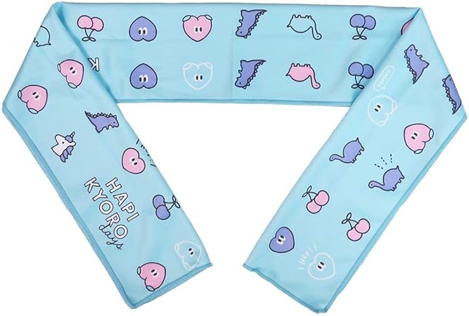 Amazon Co Jp クールマフラータオル ひんやり 夏用 タオル Hapi Kyoro クラックス 熱中症対策 女の子向け グッズ 通販 ホーム キッチン