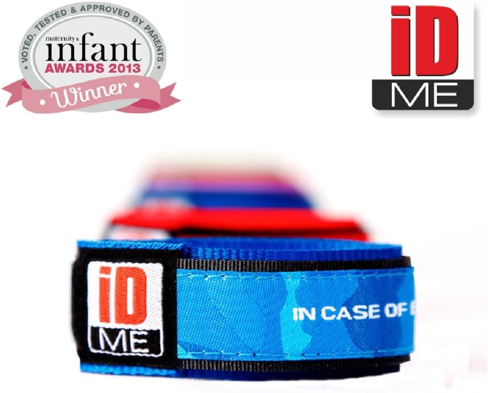 IDme safety identity wristband (Camo Blue)