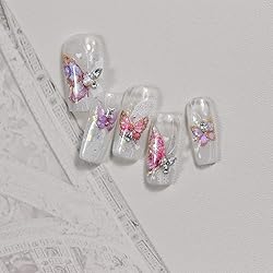 Butterfly Nail Art Stickers Decals Pink Butterfly