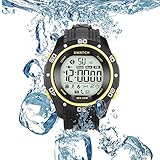 Sports Bluetooth Smart Watch For Andriod and iPhone With Activity,Sleep Tracking,Sleep Monitor Pedometer Call SMS Reminder Outdoor Running Waterproof Fitness Tracking Watch(Yellow)