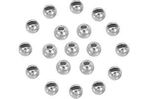 PATIKIL Tungsten Slotted Beads for Fly Tying, Tungsten Beads Round Bead Head Ball
