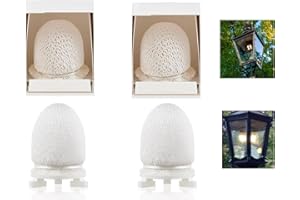 GENERIC 4PCS Gas Light Mantles Preformed Gas Lamp Mantles Propane Light Mantle White Gas Mantles Pre Formed Gaslight Mantles for Humphrey/Paulin/Falks Gas Lantern Covers Mantle for Outdoor Indoor Gas Lights