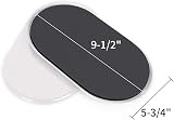 Ezprotekt 8 Pcs Reusable Oval Carpet Furniture Sliders Beiges view 3