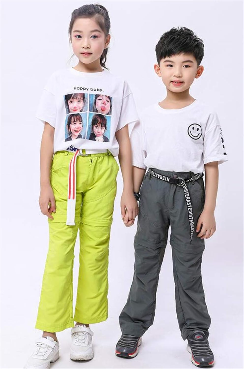 Amazon 子供用 ズボン キャンプ 登山ウエア アウトドア着 スポーツ トレッキング パンツ 取り外し 2way 速乾 薄手 通気 撥水 春夏秋 5色展開 マリンウェア 通販