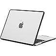 BlueSwan Anti-Cracking Hard Shell Case Compatible with MacBook Air 13 inch, M4 M3 M2 2025 2024-2022 A3240 A3113 A2681, Anti-Fingerprint Soft TPU Bumper PC Base for MacBook Air 13.6'', Frosted Clear