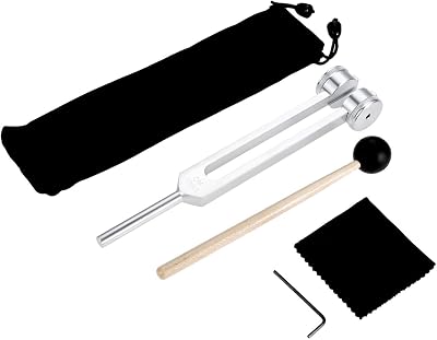 DRELD 136.1Hz Tuning Fork with Silicone Hammer and Bag Kit