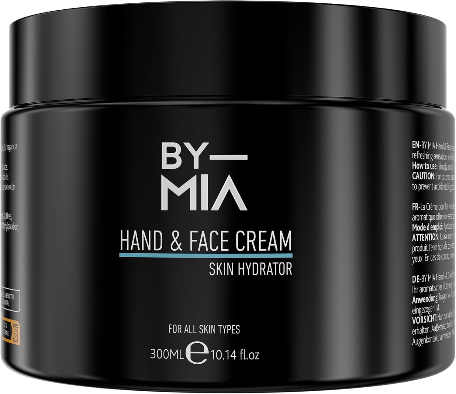 BY MIA Hand & Face Cream 300ml | Skin Hydrator | For All Skin Types | Enriched Formula | Refreshing Aromatic Scent | Fast Absorption Formula | Softens The Skin (1 Pack)