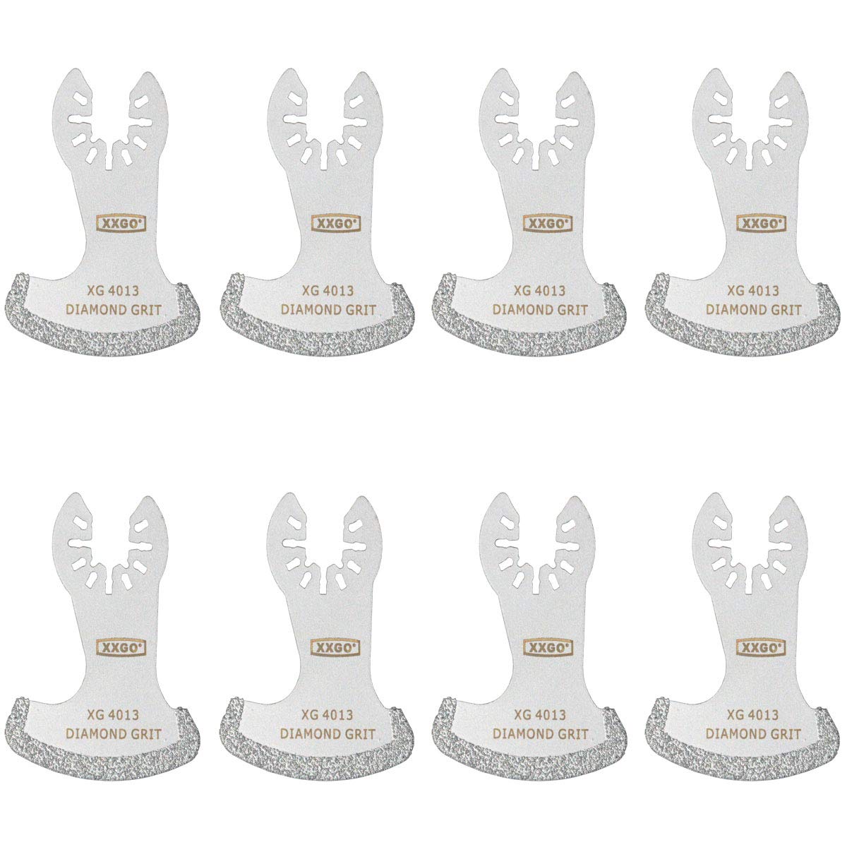 XXGO 8 Pcs Oscillating Tool Blades Diamond for Grout Removal XG8001SU