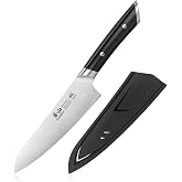 HELENA Series 5.5-Inch Prep Utility Knife, Forged German Steel (Black)