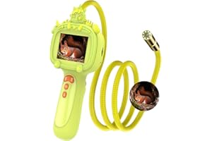 DUSKEEP Borescope Snake Camera Endoscope with Light & Flexible Tube for Kids - Educational STEM Science Toy for Boys & Girls Ages 3-10, Birthday for Nature Exploration - Green