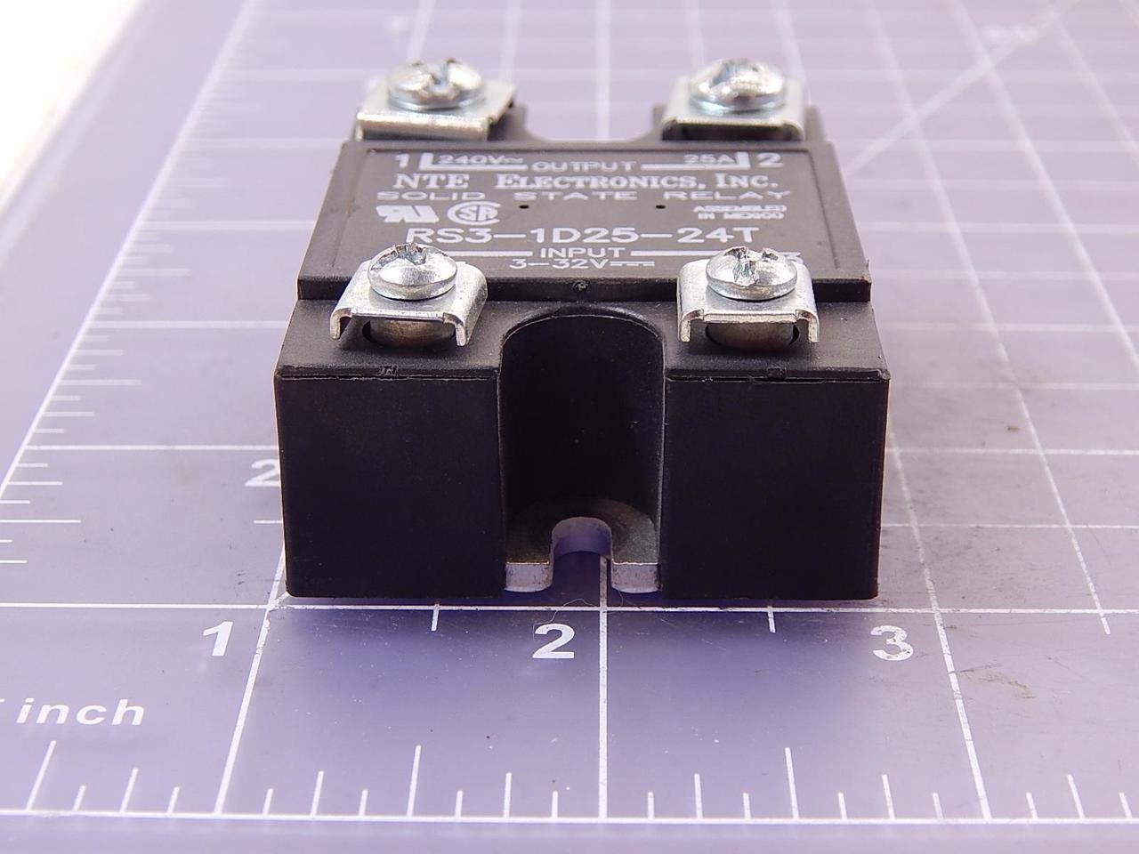 Solid State Relays 25 Amp NTE Electronics RS31D2524T Series R3 Solid