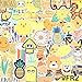 Yellow Vinyl Laptop Sticker,70 PCS Waterproof Water Bottle Decal Sticker Pack for MacBook,Skateboards,Luggage,Cars,Bicycles,Travel Case, Motorcycle,Snowboard,PS4,Xbox ONE (Yellow)